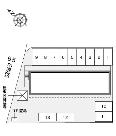 北上市本石町１丁目 月極駐車場